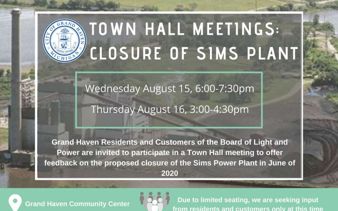 Town Hall Meetings on Proposed Sims Plant Closure